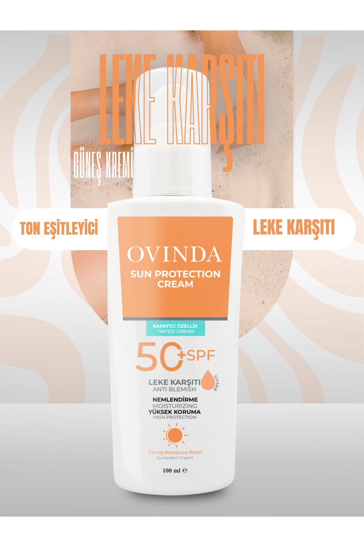 Ovinda Yüksek Korumali Leke Karşiti Ve Cilt Tonu Eşitleyici Spf 50 Renkl