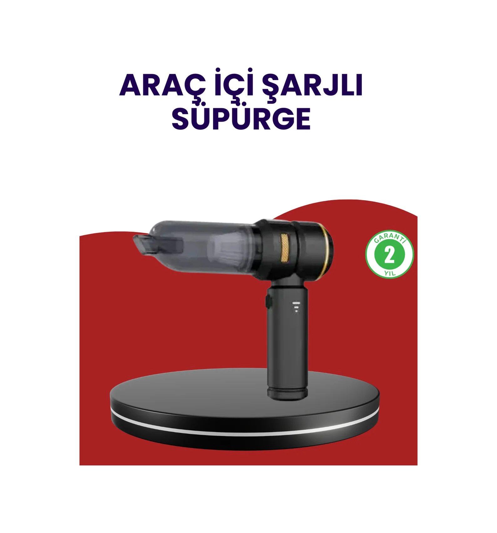 Yüksek Performanslı Araç İçi El Süpürgesi