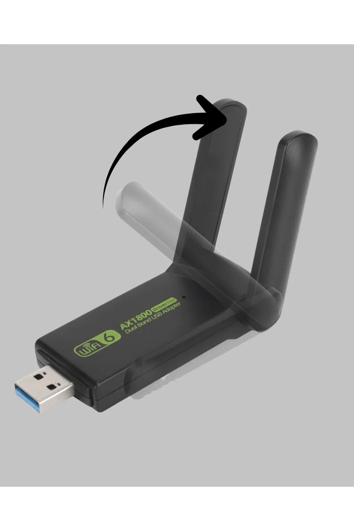 Yüksek Performanslı 1200 Mbps Wifi Adaptör 5.8G Ve 2.4G Çift Antenli Yüksek Performanslı 1200 Mbps Wifi Adaptör 5.8G Ve 2.4G Çift Antenli