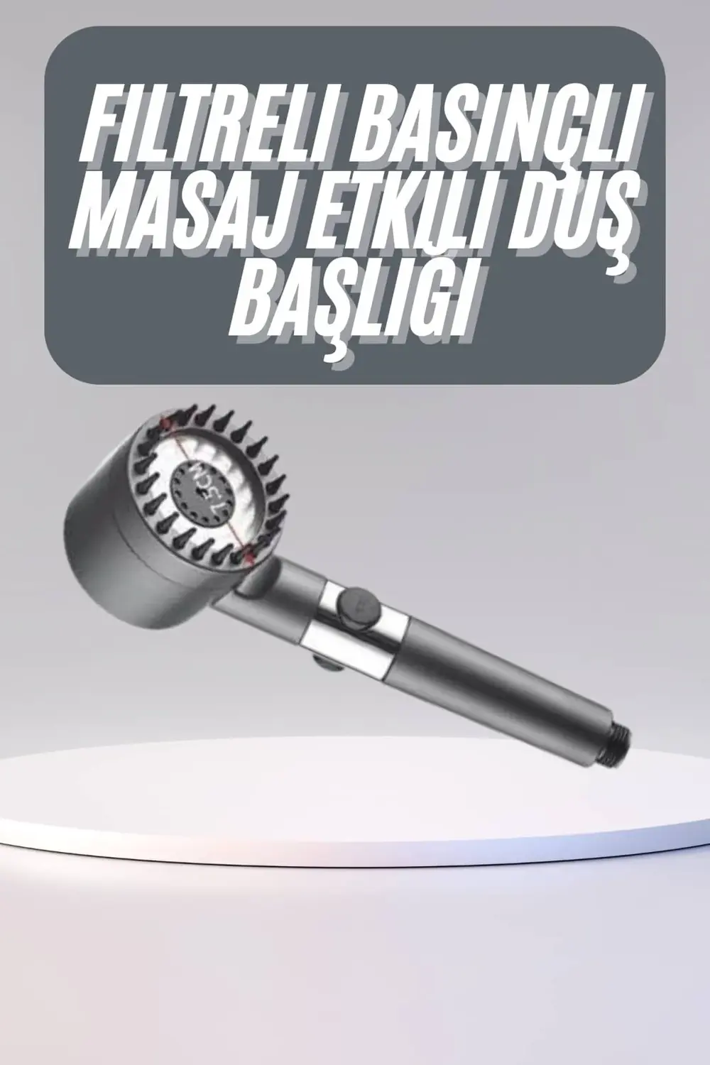 Yüksek Performanslı Masaj Etkili Su Tasarruflu Duş Başlığı Krom K