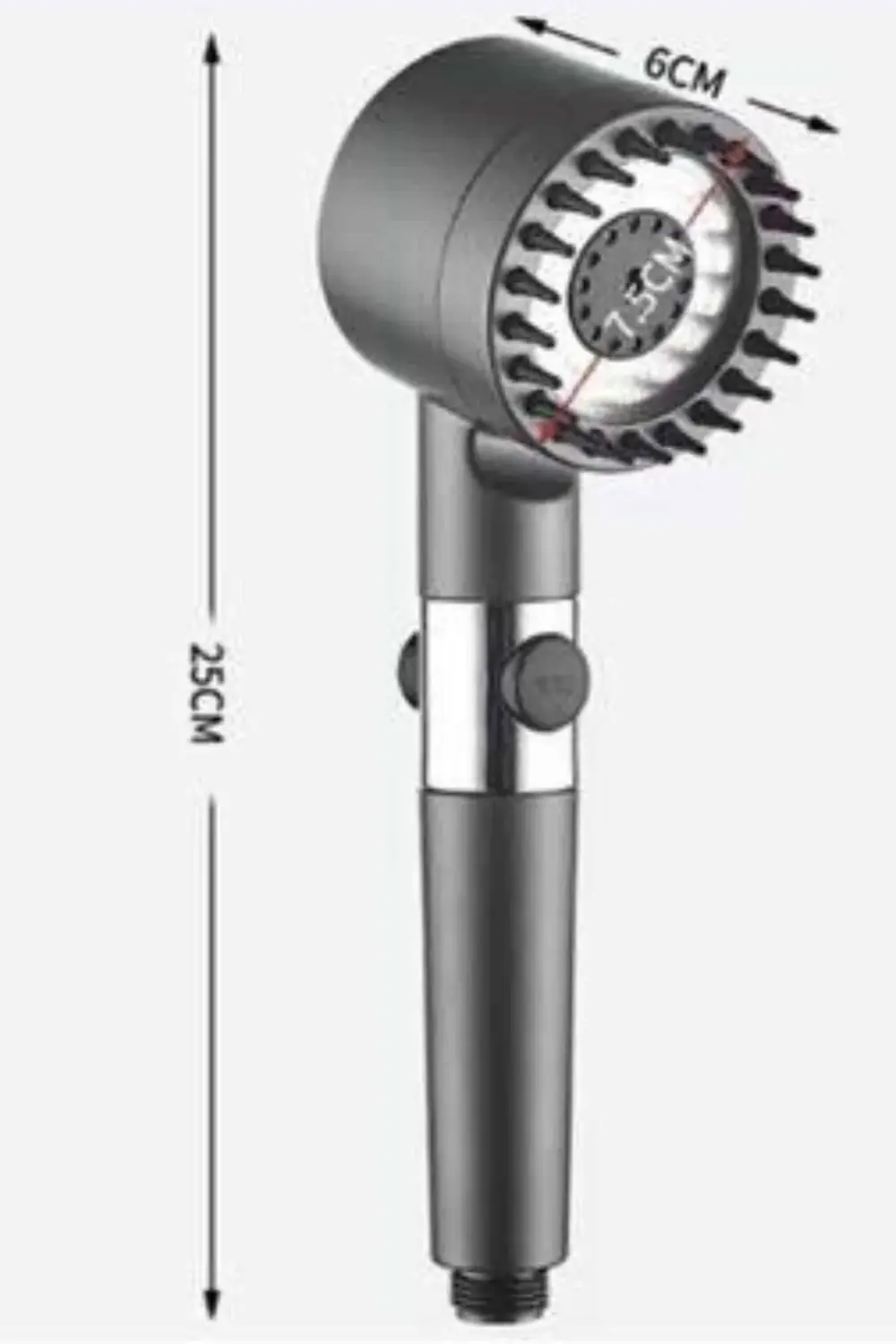 Yüksek Performanslı Masaj Etkili Su Tasarruflu Duş Başlığı Krom K