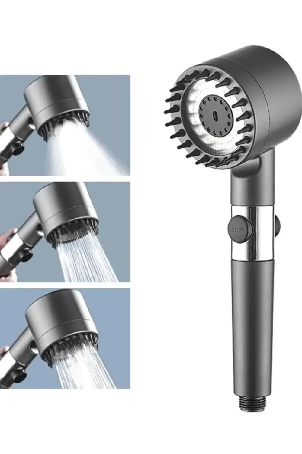 Yüksek Performanslı Masaj Etkili Su Tasarruflu Duş Başlığı Krom K