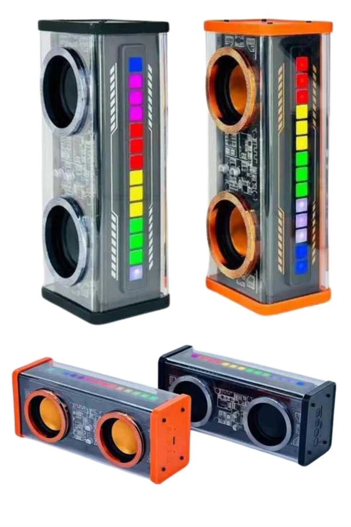 Rby Yüksek Ses Kaliteli Kablosuz 5.0 Bluetooth Hoparlör Rgb İşikli