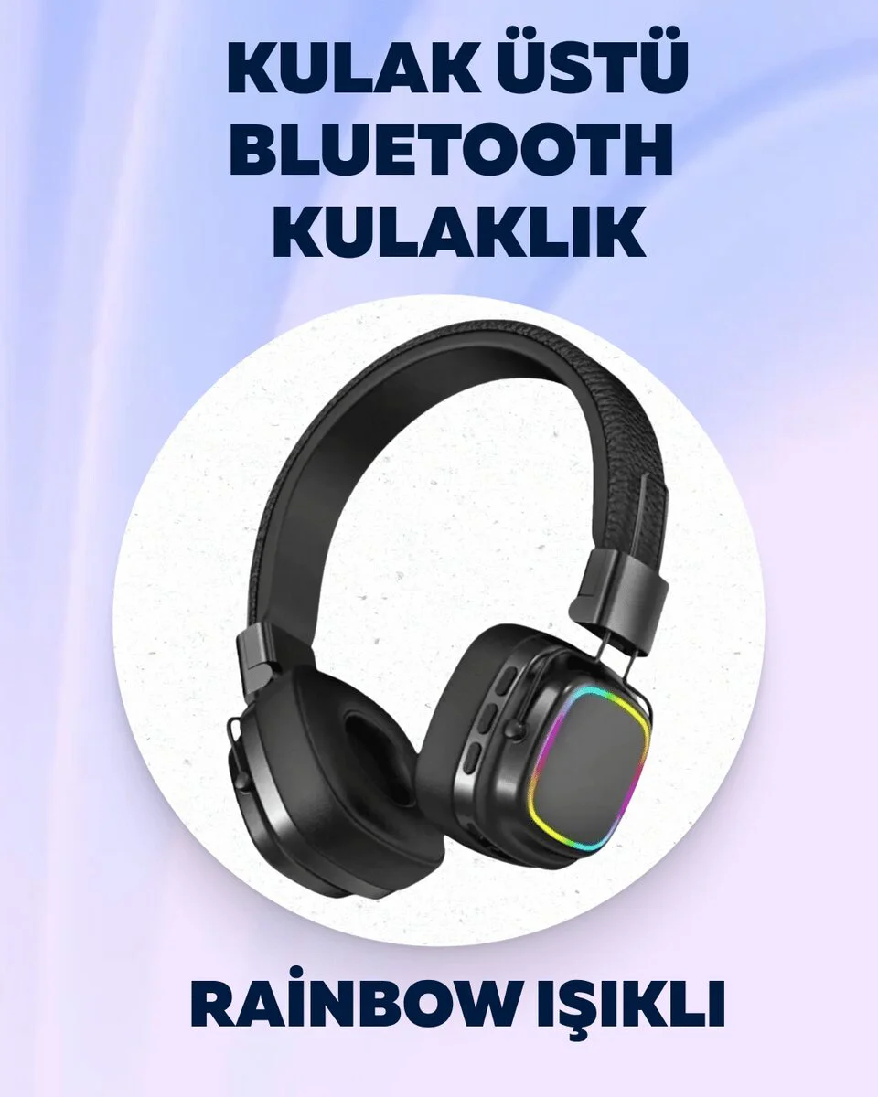 Yüksek Ses Kaliteli Kablosuz Kulak Üstü Kulaklık – BT 5.3
