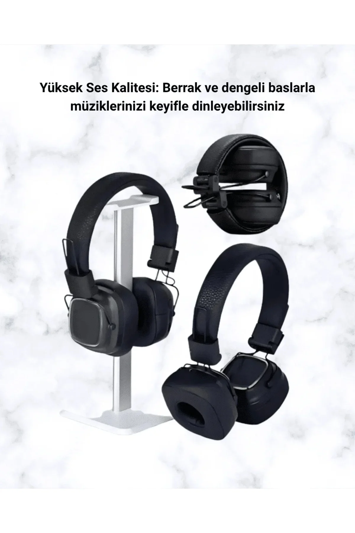 Yüksek Ses Kaliteli Kablosuz Kulak Üstü Kulaklık – BT 5.3