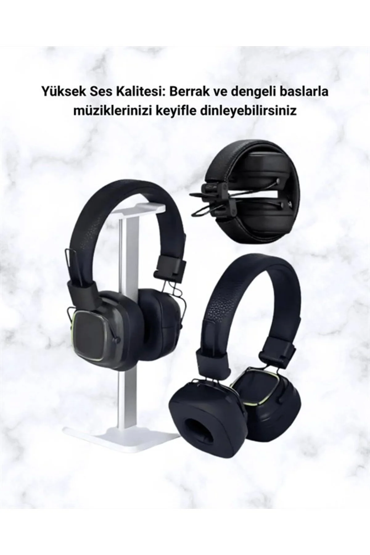 Yüksek Ses Kaliteli Kablosuz Kulak Üstü Kulaklık – Bt 5.3