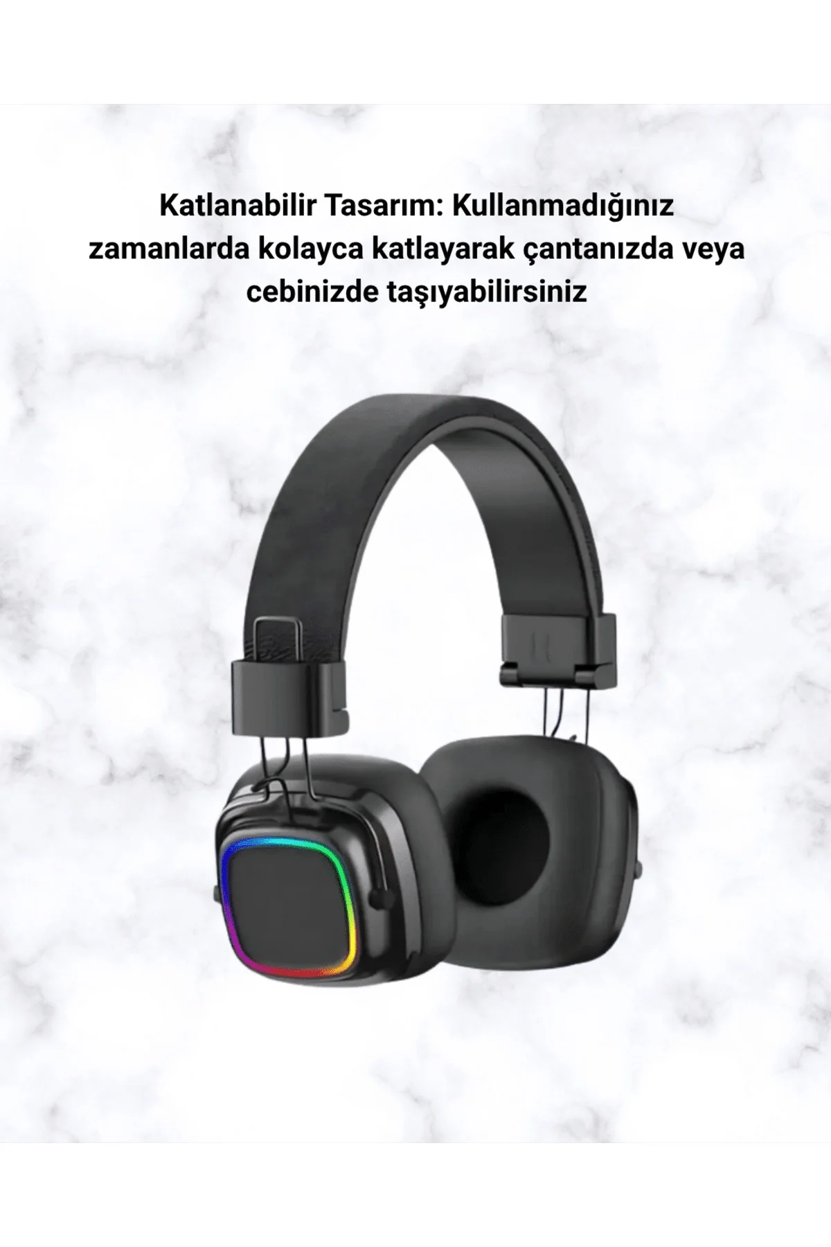 Yüksek Ses Kaliteli Kablosuz Kulak Üstü Kulaklık – Bt 5.3 Yüksek Ses Kaliteli Kablosuz Kulak Üstü Kulaklık – Bt 5.3 - Görsel 2