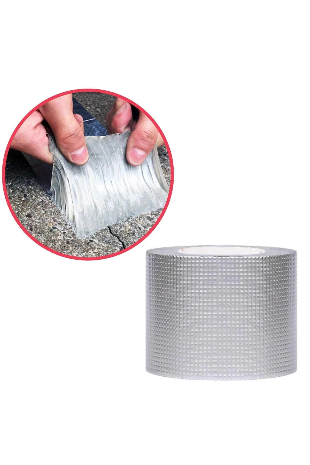 Yüksek Sıcaklık Dayanan Su Geçirmez Çatı Boru Duvar Yapışkan Bant Folyo 5 cm Yüksek Sıcaklık Dayanan Su Geçirmez Çatı Boru Duvar Yapışkan Bant Folyo 5 cm - Görsel 4