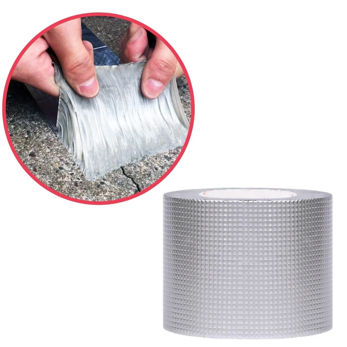 Yüksek Sıcaklık Dayanan Su Geçirmez Çatı Boru Duvar Çatlak Onarıcı Yapışkan Bant Folyo 5 Cm Bx40 Yüksek Sıcaklık Dayanan Su Geçirmez Çatı Boru Duvar Çatlak Onarıcı Yapışkan Bant Folyo 5 Cm Bx40