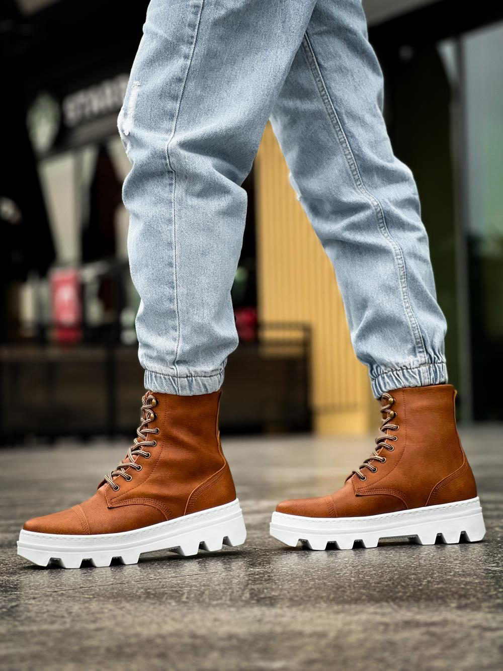 Yüksek Taban Ayakkabı B-023 Taba UP