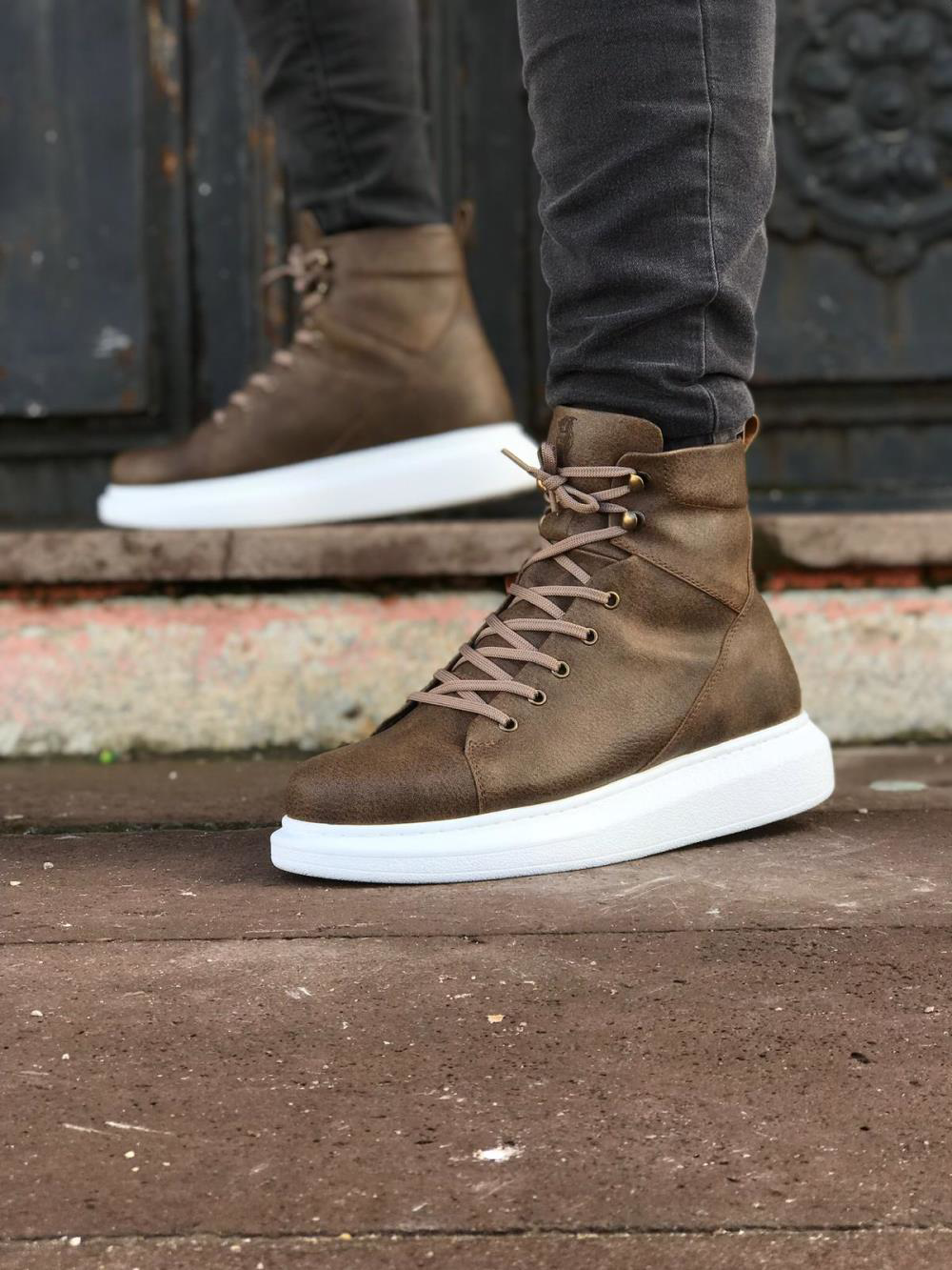 Yüksek Taban Ayakkabı B-080 Vizon UP