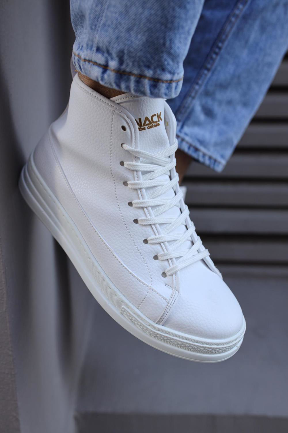 Yüksek Taban Ayakkabı C-030 Beyaz UP