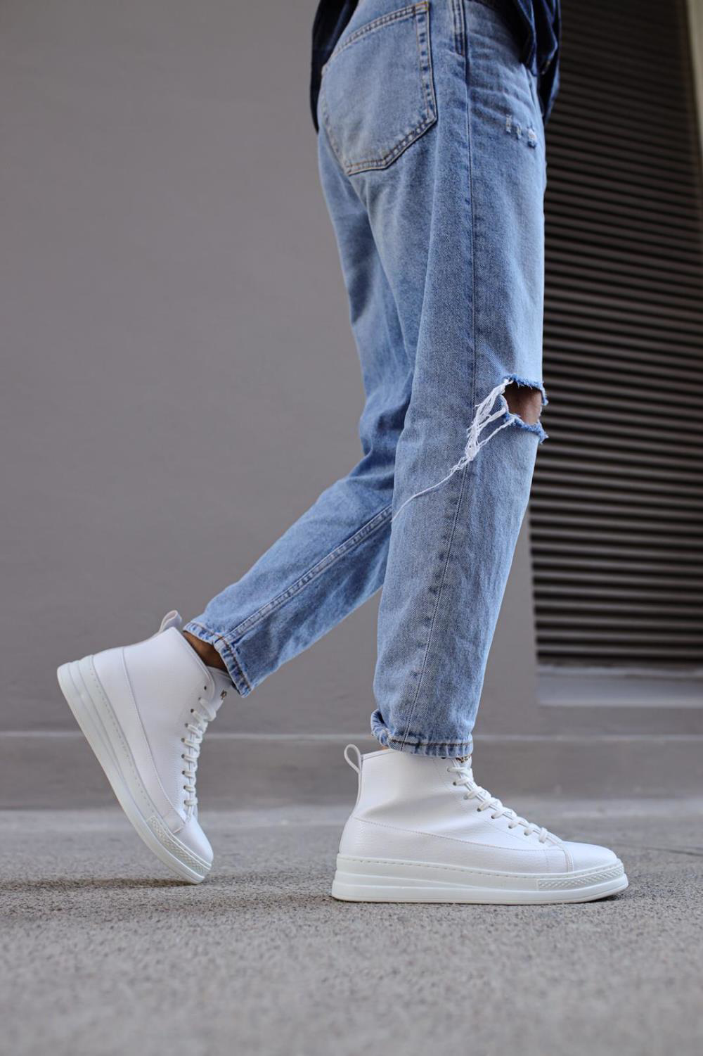 Yüksek Taban Ayakkabı C-030 Beyaz UP