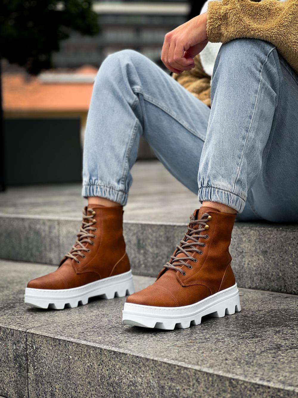 Yüksek Taban Ayakkabı B-023 Taba UP