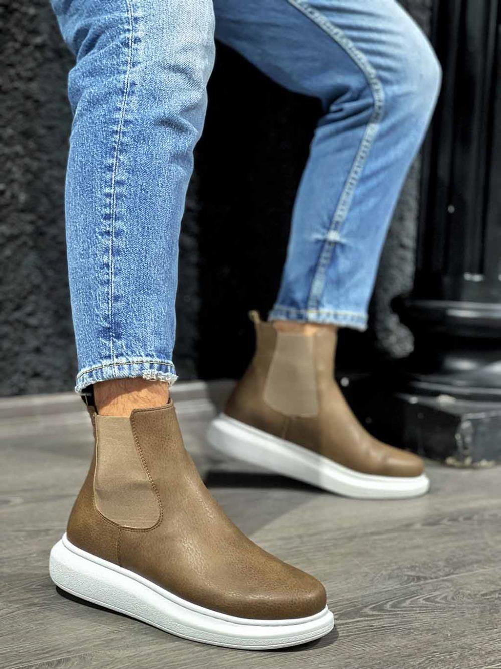 Yüksek Taban Ayakkabı 111 Vizon UP