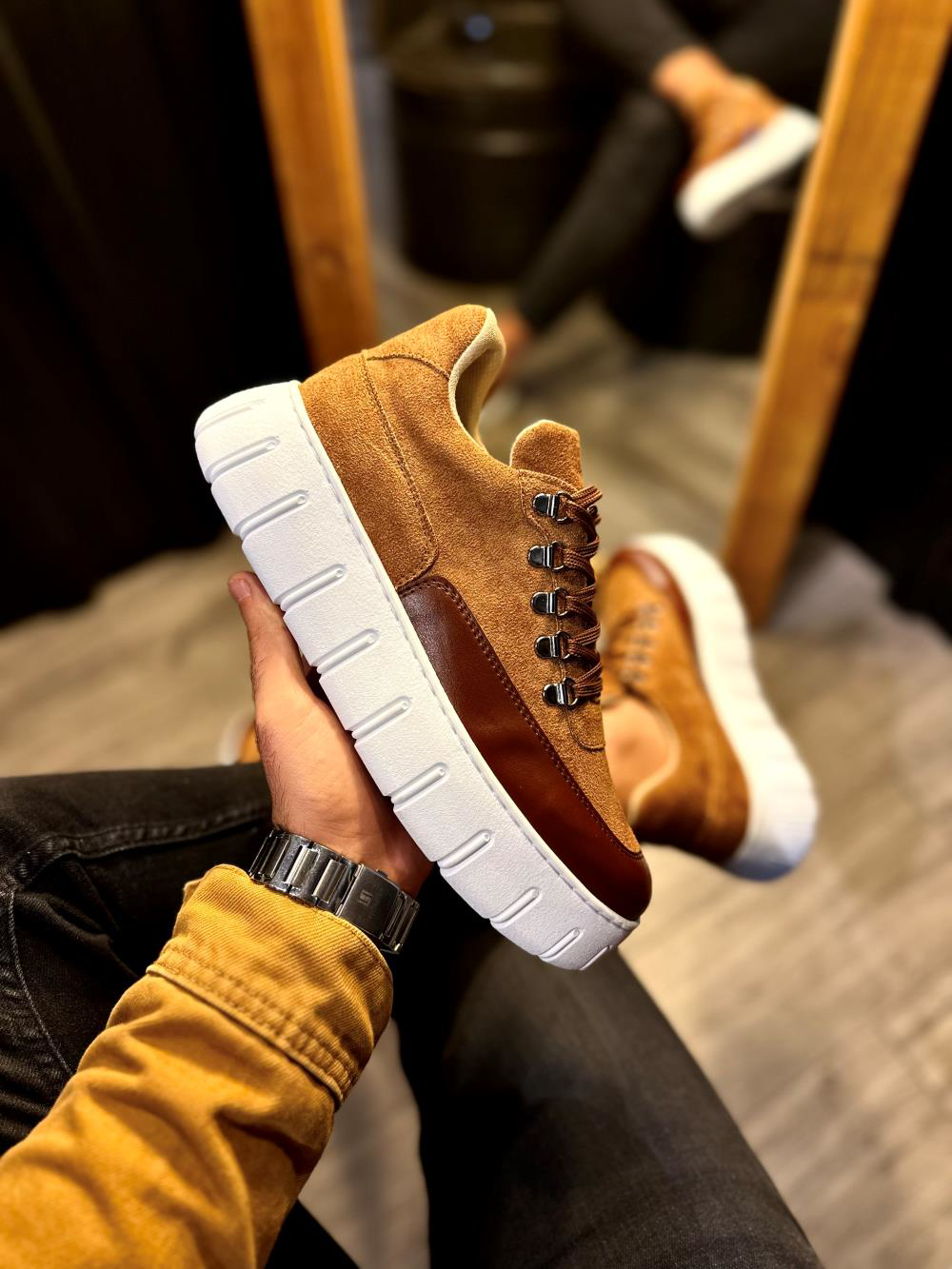 Yüksek Taban Günlük  Ayakkabı 600 Taba