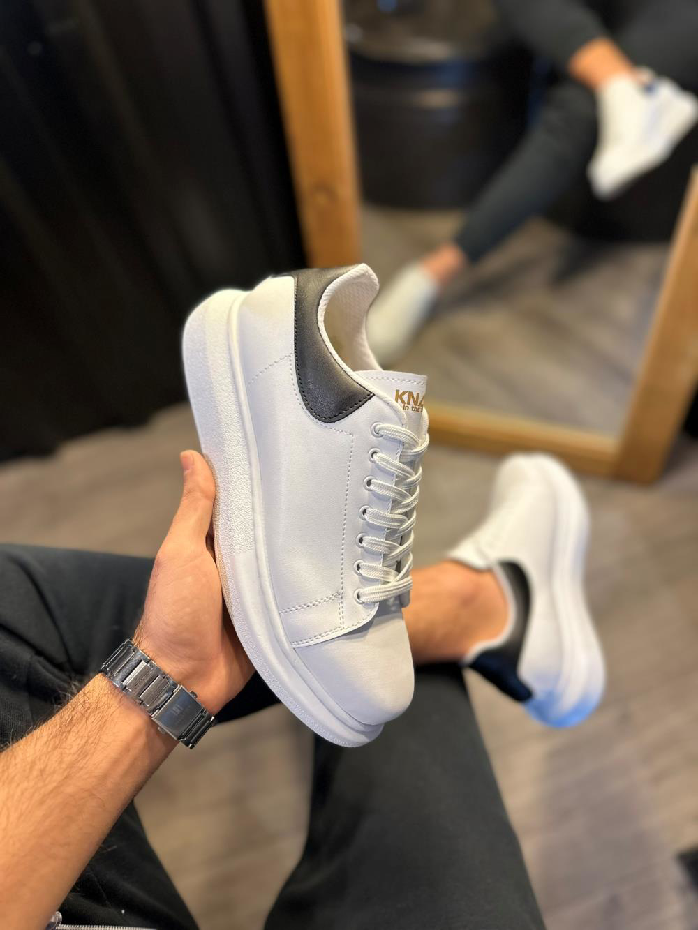 Yüksek Taban Günlük Ayakkabı 043 Beyaz