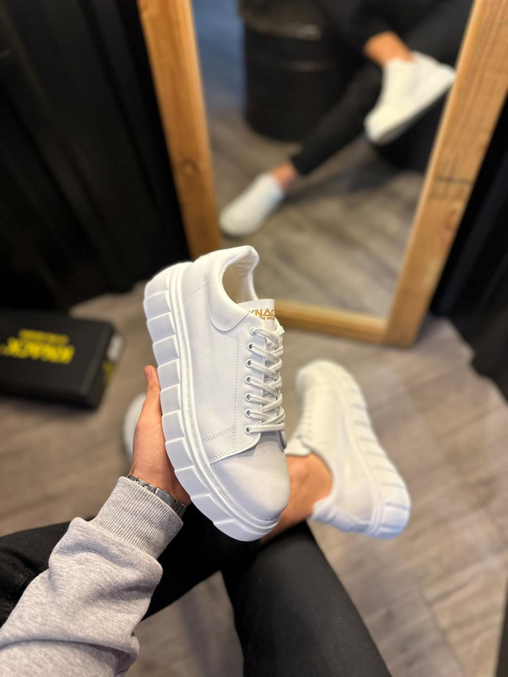 Yüksek Taban Günlük  Ayakkabı 144  Beyaz