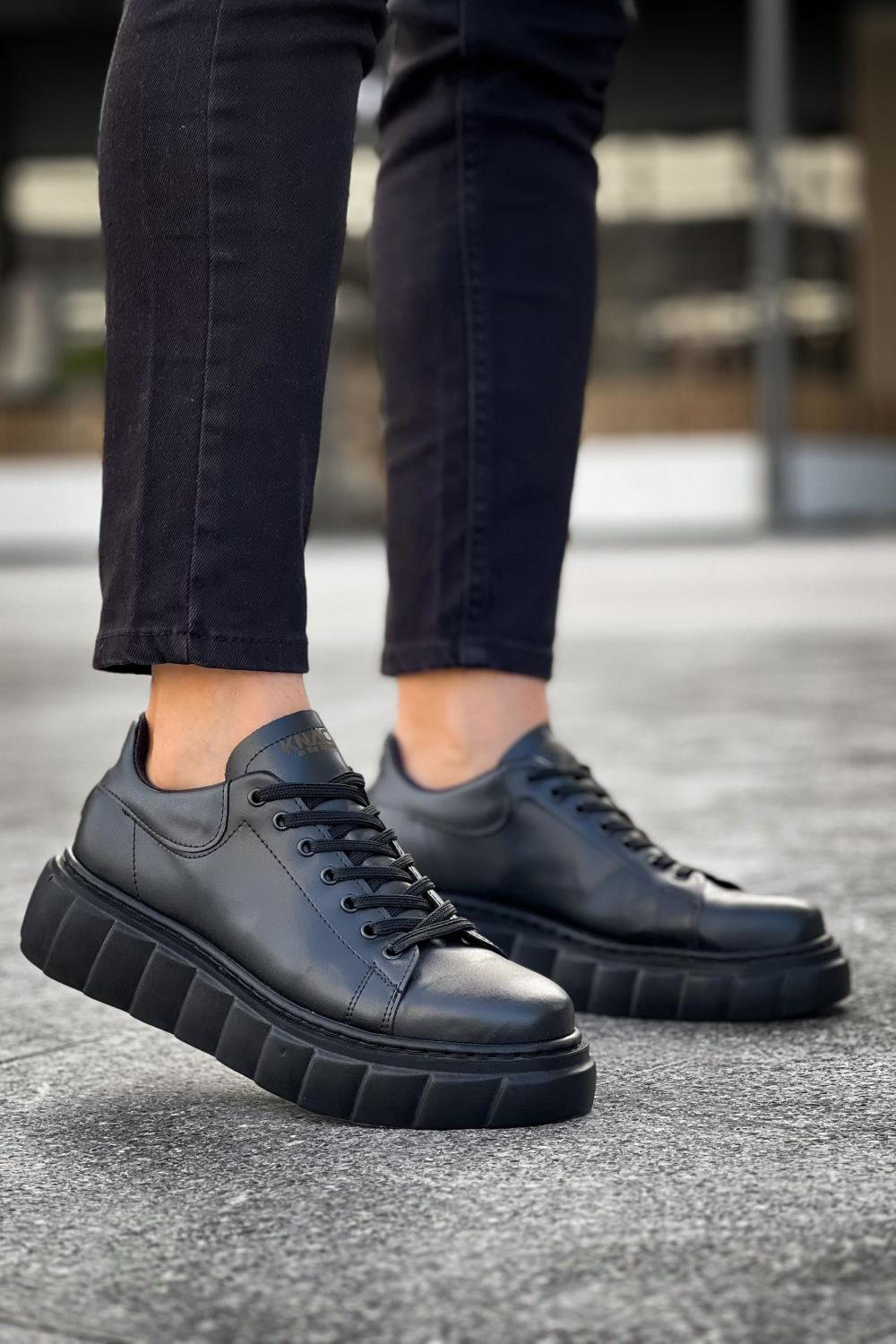 Yüksek Taban Günlük  Ayakkabı 144  Siyah (Siyah Taban)