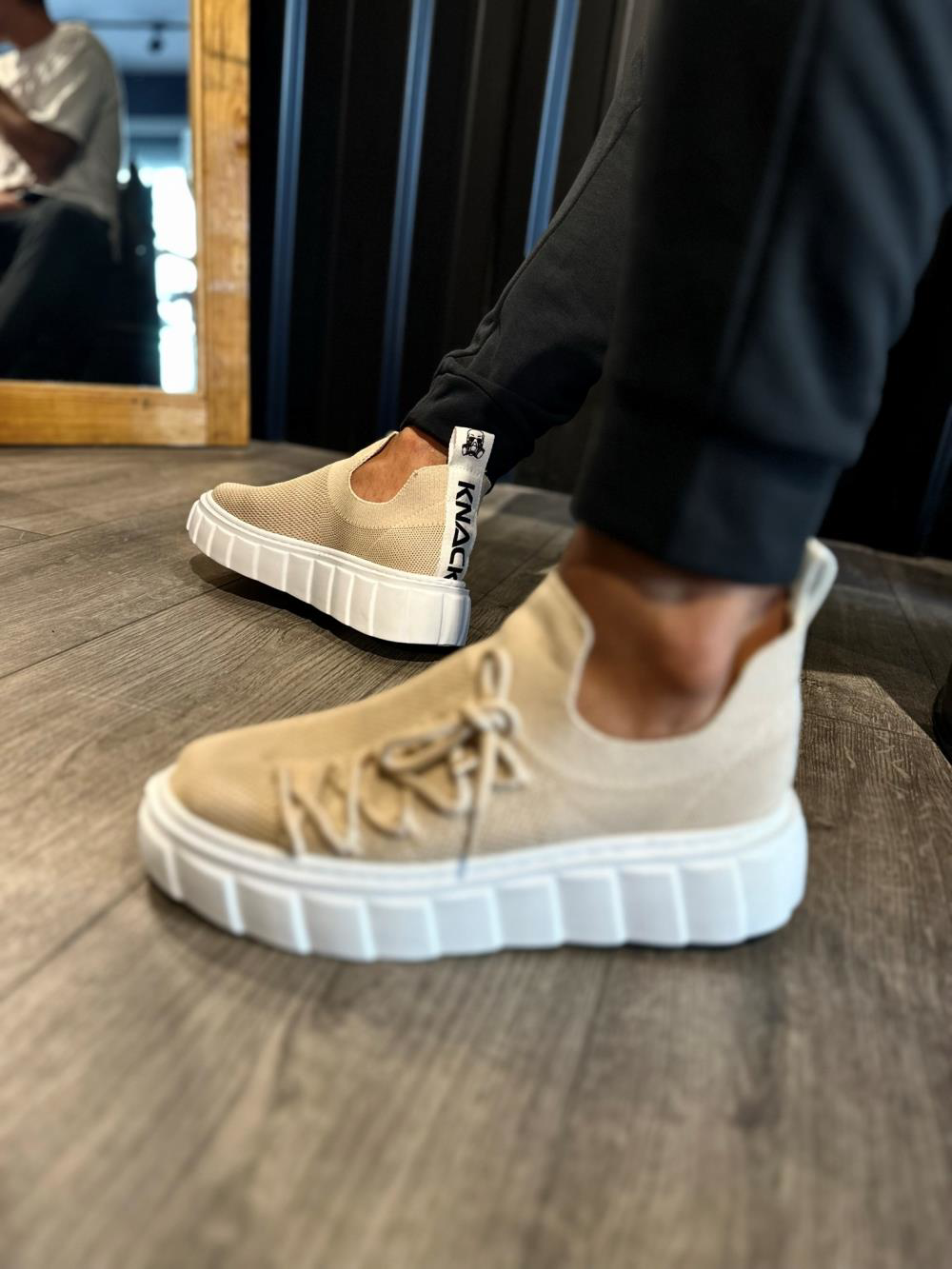 Yüksek Taban Günlük Ayakkabı 1025 Vizon