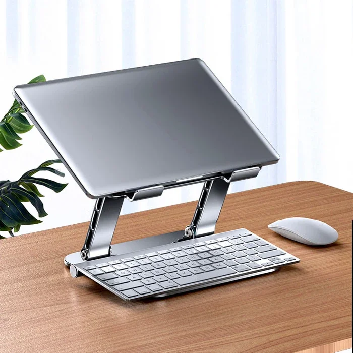 Yükseklik Ayarlı Laptop Standı - Omurga Dostu Katlanabilir Alüminyum