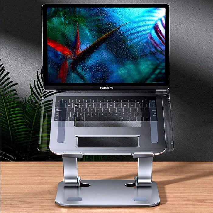 Yükseklik Ayarlı Laptop Standı - Omurga Dostu Katlanabilir Alüminyum
