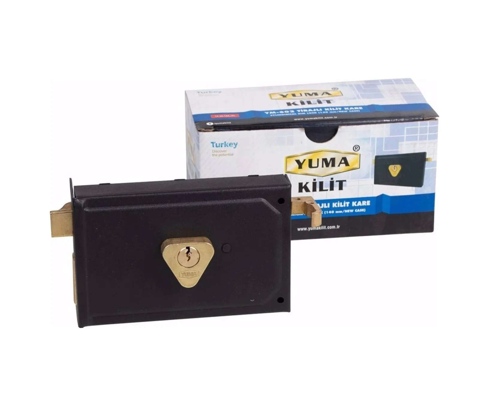 Yuma 14 Cm Trajlı Kilit Kare Ym-602