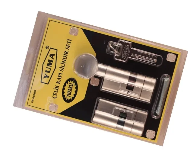 Yuma 68mm Mandallı Çelik Kapı Tuzaklı Barel Seti - Sarı