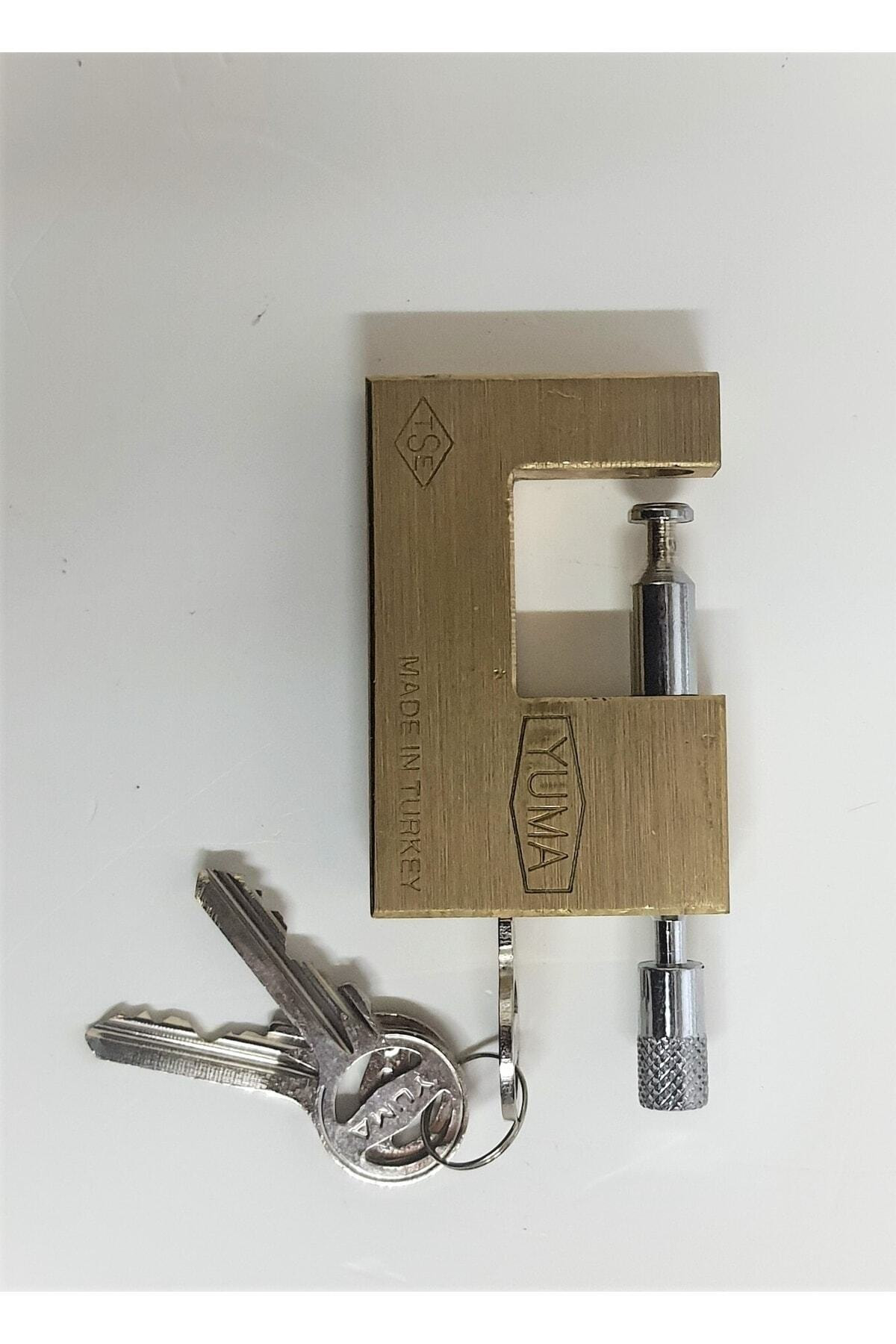 Yuma 79 Mm Kayar Milli Pirinç Asma Kilit Yuma 79 Mm Kayar Milli Pirinç Asma Kilit