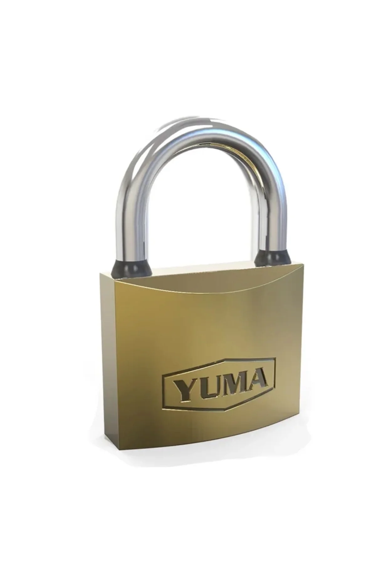 Yuma Sarı Kaplama Döküm Kısa Asma Kilit 63mm