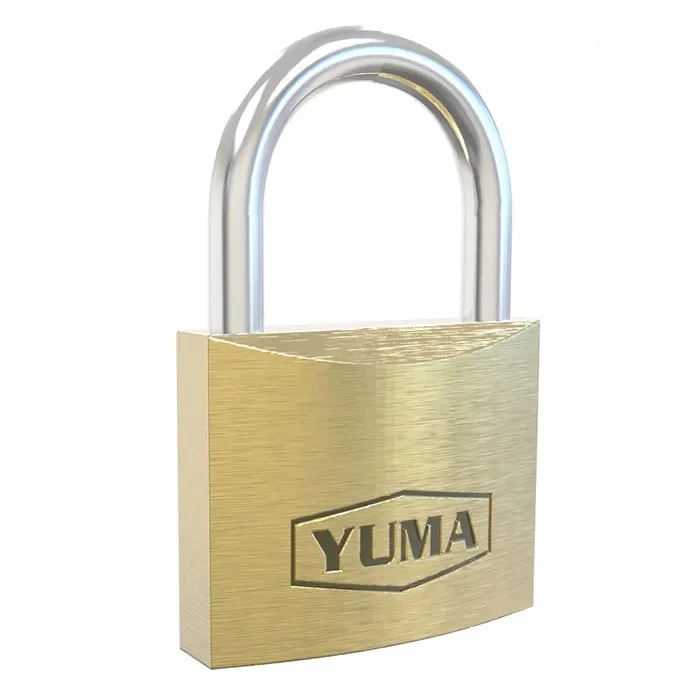 Yuma Türk Malı Pirinç Kısa Asma Kilit 40 Mm