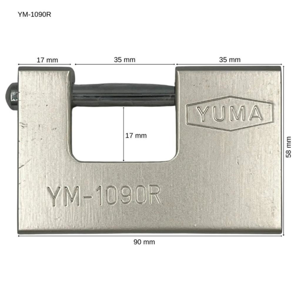 Gürçay Hırdavat Yuma Ym-1090R Kayar Milli Asma Kilit 90Mm