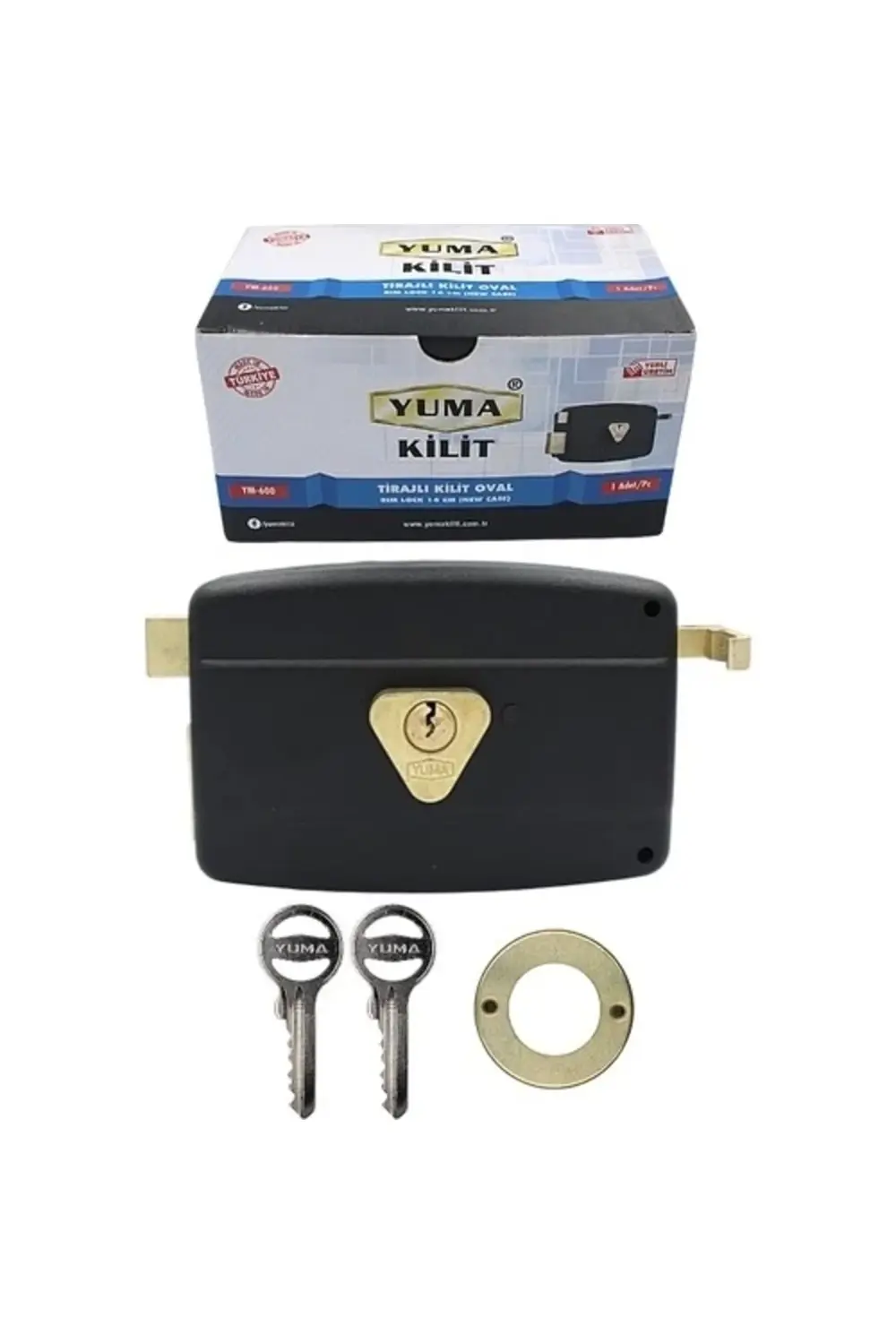 Yuma Ym-600 Kilit Yuma Tirajlı Kilit Oval Karşılıksız Siyah