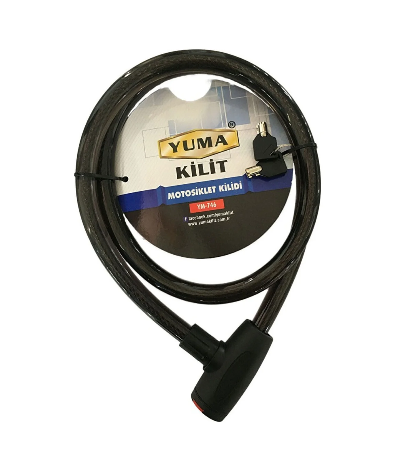 Yuma Ym-746 150 Cm 20 Mm Bisiklet / Motorsiklet Kilidi