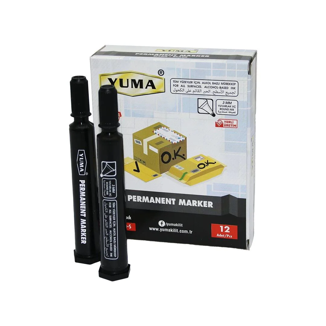 Yuma YM-790S Siyah Koli Kalemi 1'li Paket - Paketleme ve Kargo Kalemi Fiyatı, Yorumları ve Özellikleri