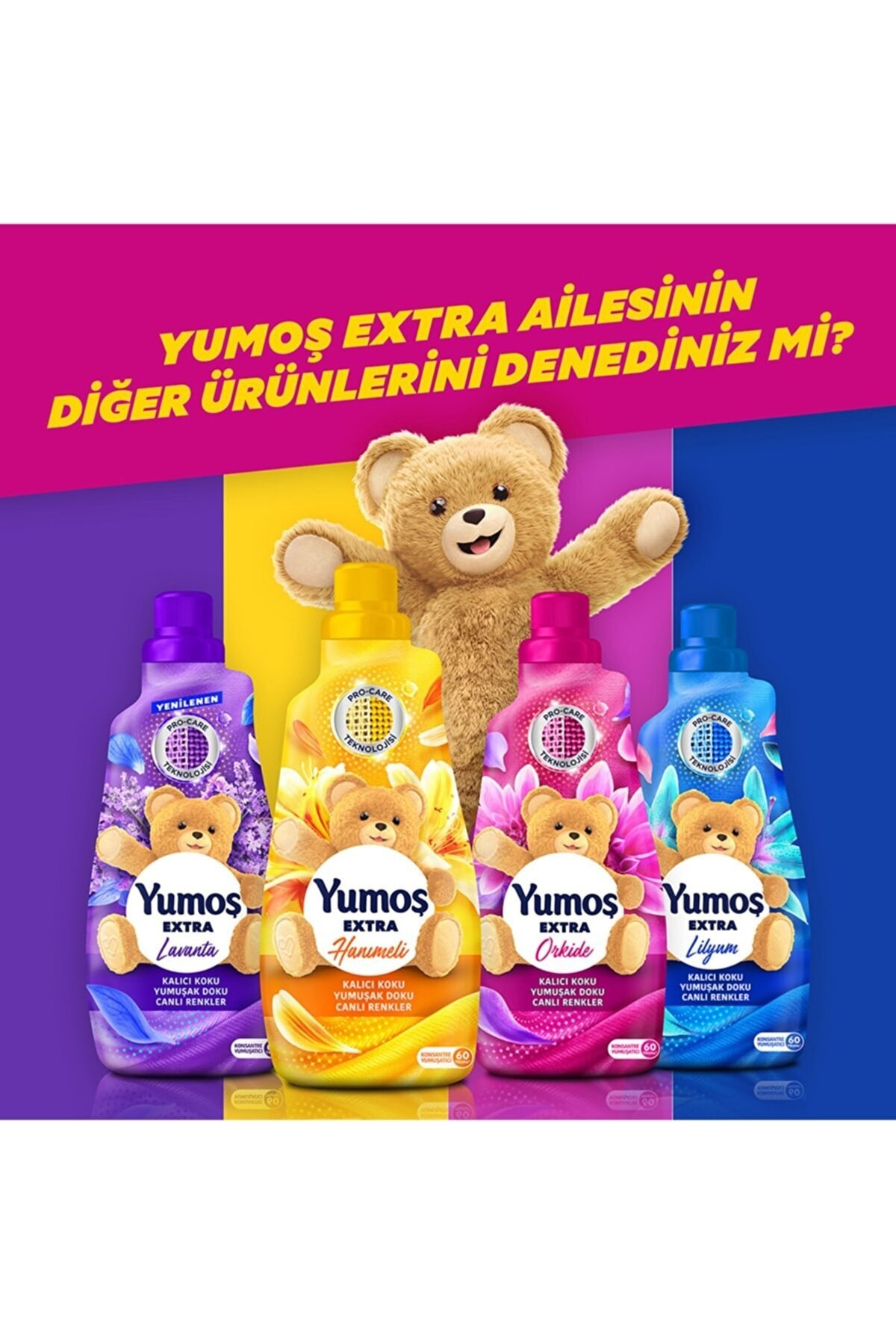 Yumoş Extra Çamaşır Yumuşatıcısı Amber 1440 Ml 2 Adet