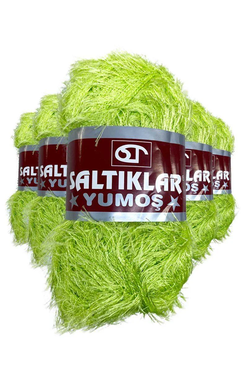 Yumoş Sakallı El Örgü İpi – 5'li Set, %100 Polyester, 100g/140m, Amigurumi ve Örgü İpi Fiyatı, Yorumları ve Özellikleri