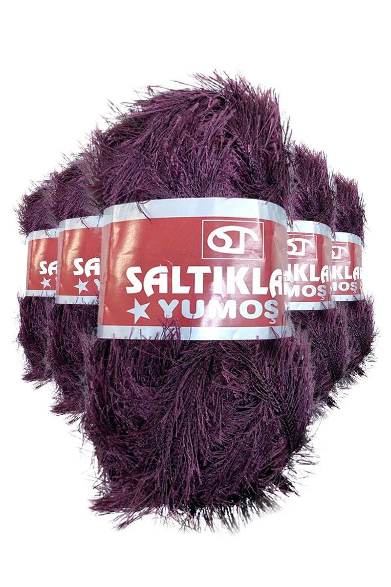 Yumoş Sakallı El Örgü İpi – 5'li Paket, 100 Gram, 140 Metre, %100 Polyester