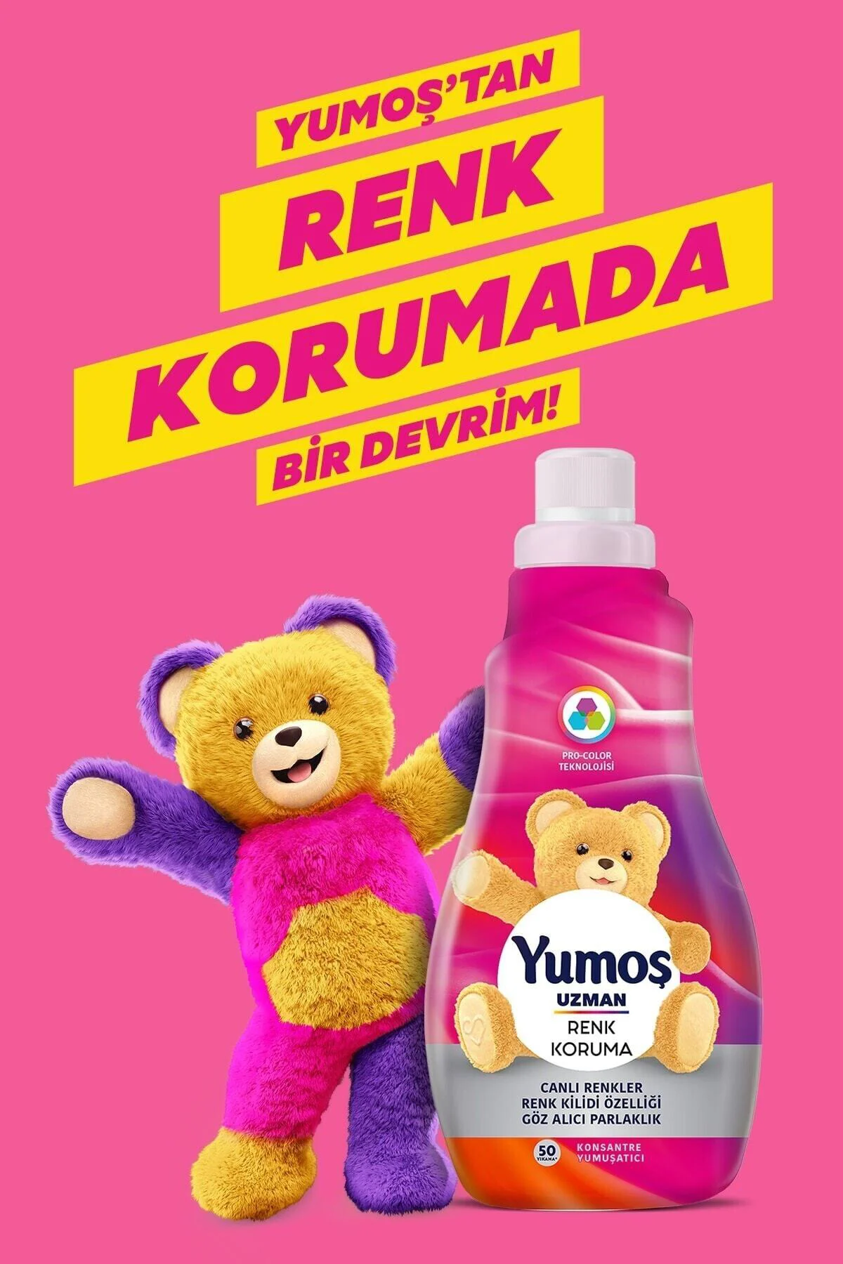 YUMOŞExtra Renk Koruma Yumuşatıcı 4 X 1200 Ml (toplam 4800 Ml)