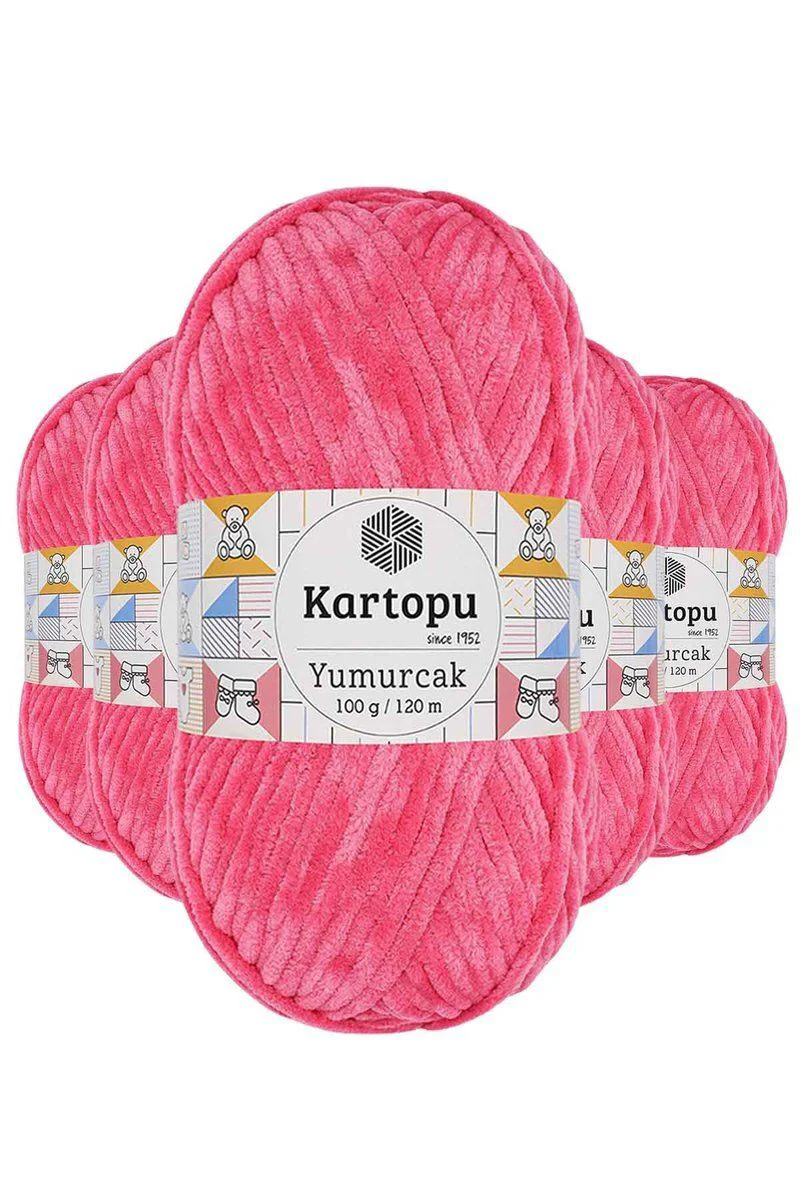 Yumurcak Kadife El Örgü İpi Pembe K798 – 5'li Paket, 100% Polyester, 120 Mt Fiyatı, Yorumları ve Özellikleri