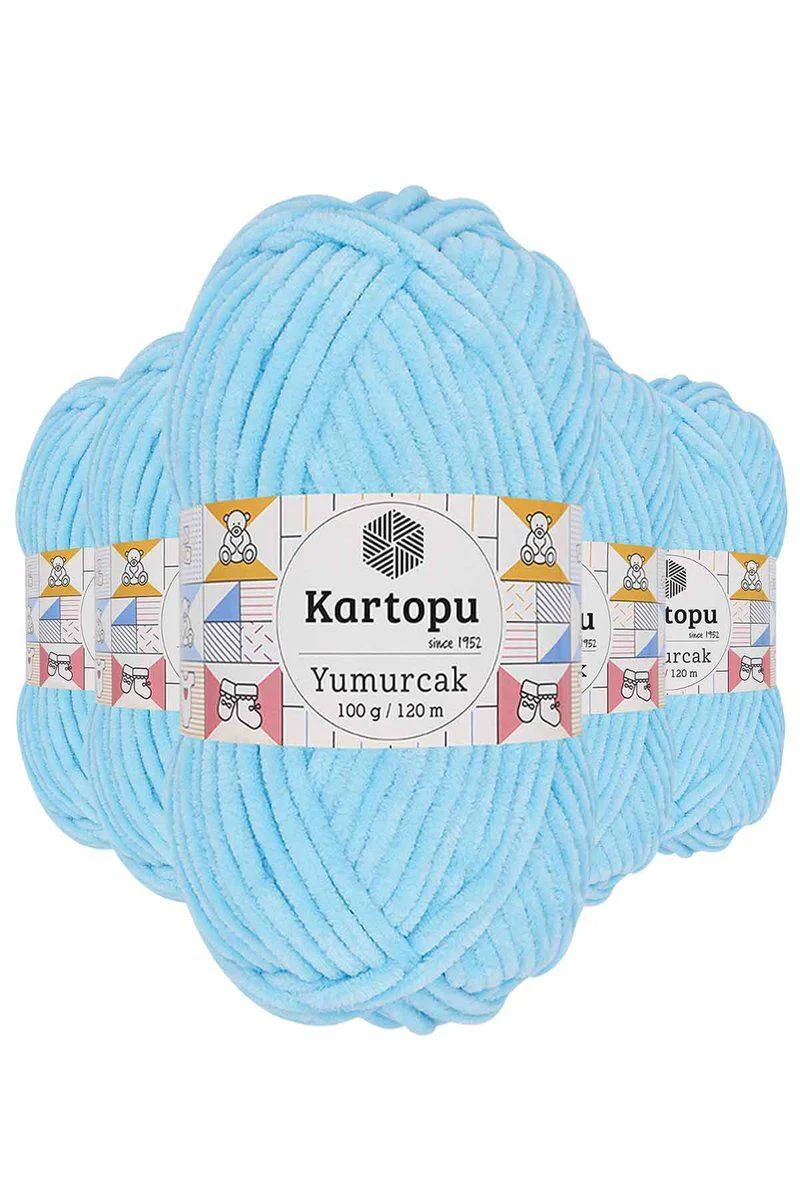 Yumurcak Kadife El Örgü İpi Açık Turkuaz – 5'li Paket, Şık ve Dayanıklı Örgü İpi Fiyatı, Yorumları ve Özellikleri