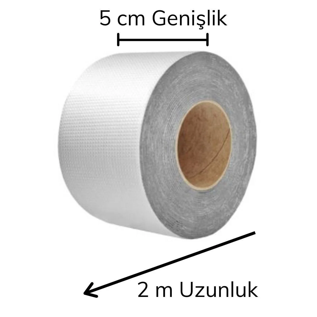 Yumurcak Shop 2 Mt Yüksek Sıcaklık Dayanan Su Geçirmez Çatı  Duvar Çatlak Onarıcı Yapışkan Bant Folyo 5 Cm