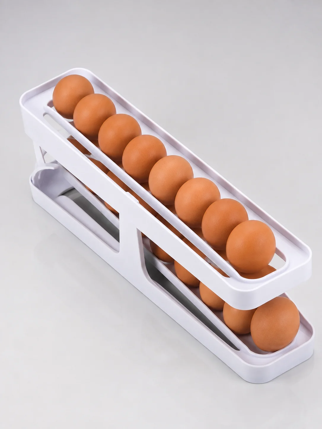 Yumurta Düzenleyici Organizer Buzdolabı İçin Yer Tasarruflu Saklama Rafı