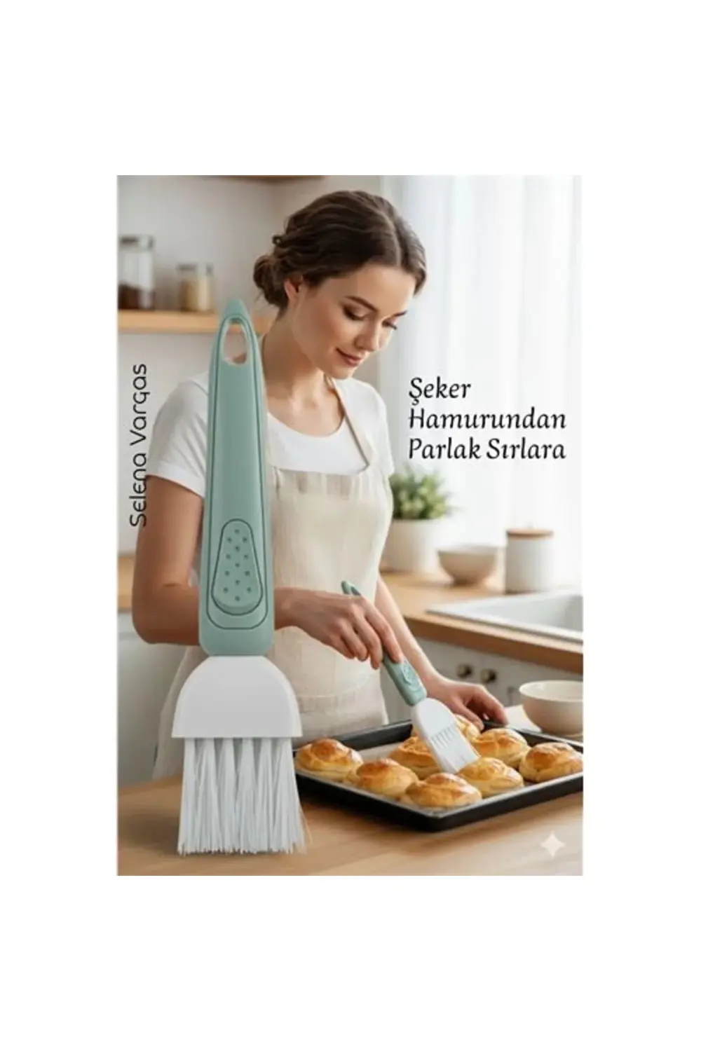 Yumurta Fırçası 18 CM Mutfak Yağlama Sos Sürme Fırçası Pasta Hamu