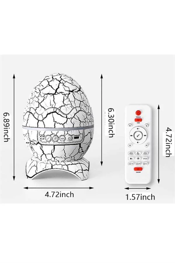 Yumurta Şeklinde Su Dalgalı Bluetooth Speaker Lamba Renkli Şarjlı Yeni Nesil