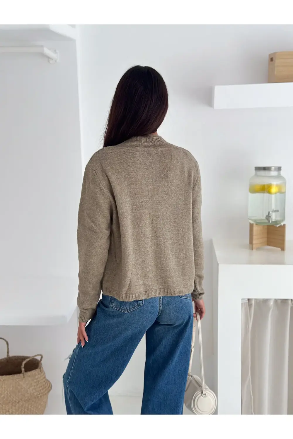 Yumuşak Dokulu 10 Düğme Triko Hırka