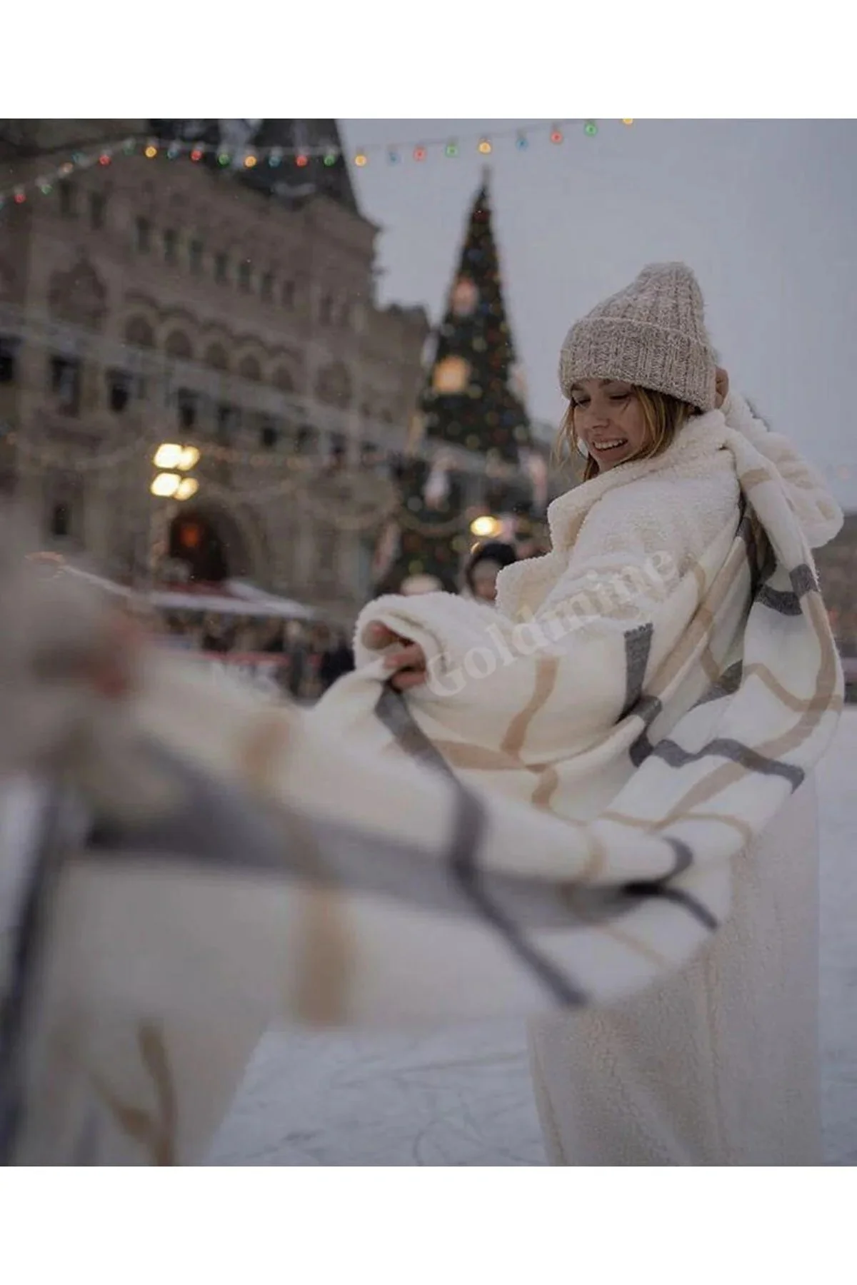 Yumuşak Dokulu Çizgili Atkı