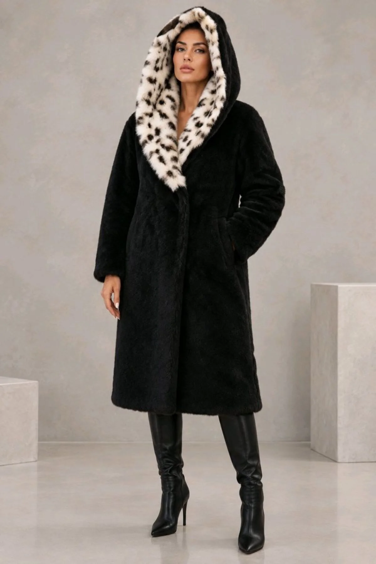 Yumuşak Dokunuşlu Oversize Premium Kürk Mont