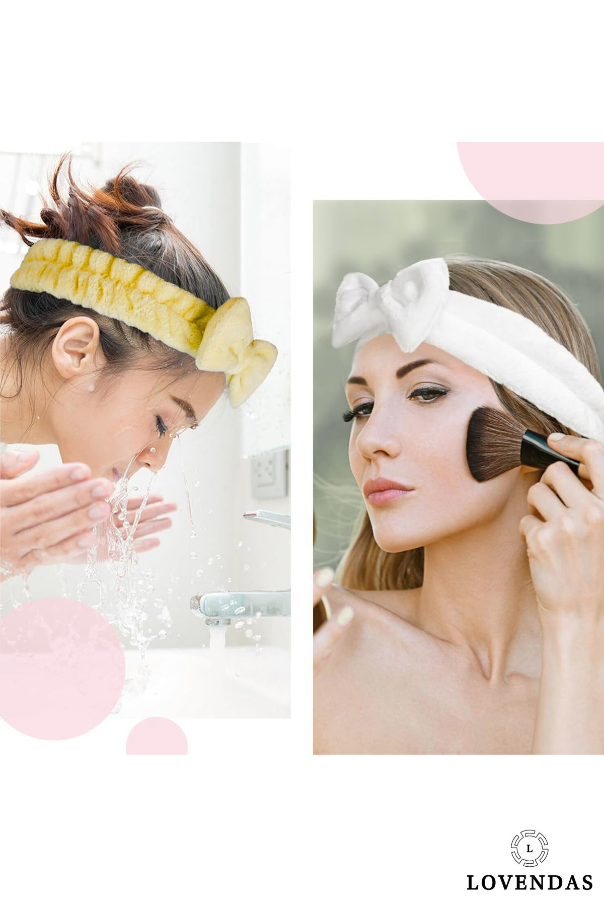 Lovendas Yumuşak Mercan Yünü Saç Bandana + 2’Li Bileklik Seti