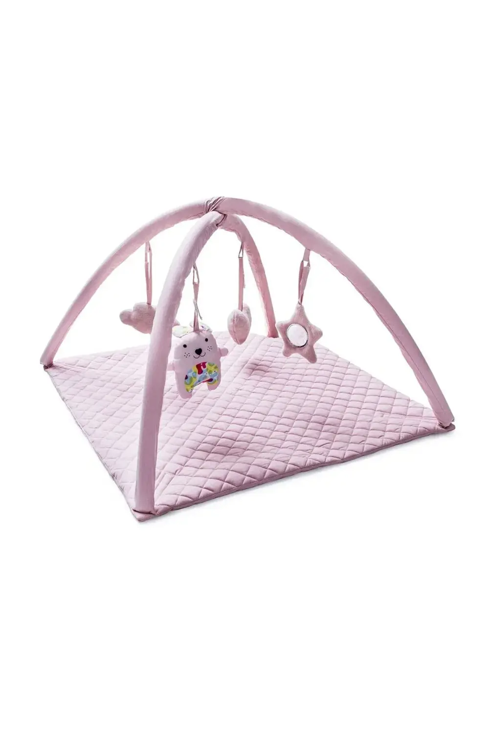 Yumuşak Pamuklu Oyun Matı Pembe